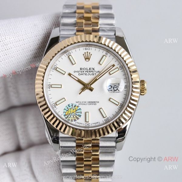 (TW) Swiss Copy Rolex Datejust II 41 Jubilee Two Tone Seagull 2824-2 Watches 2