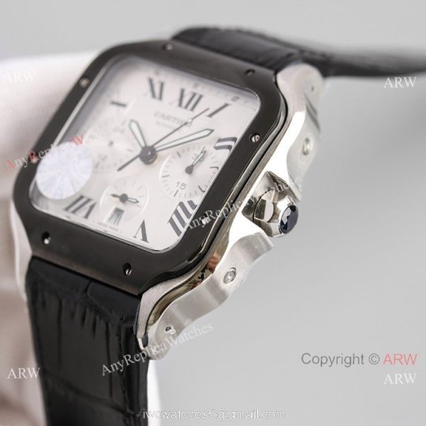 JH Swiss Grade Cartier Santos de Cartier Chronograph WSSA0017 Watch 2
