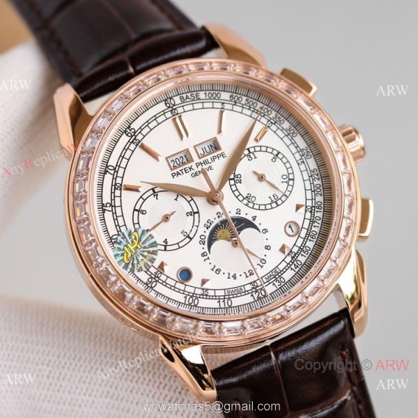 2021! JH Factory V2 Version Patek Philippe Grand Complication Copy Watch 5270J Rose Gold White Dial 2