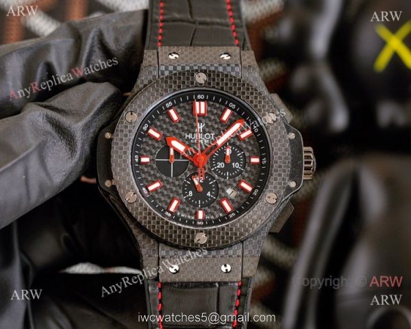 2021 New Hublot Big Bang Carbon Fiber Watches Blue Markers 2