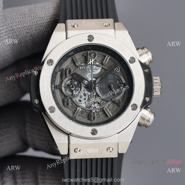 Luxury Copy Hublot Big Bang Unico Black Blue Watches 2