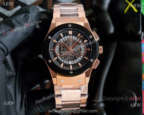 2021 Copy Hublot Geneve Big Bang Skull All Black Watches 2