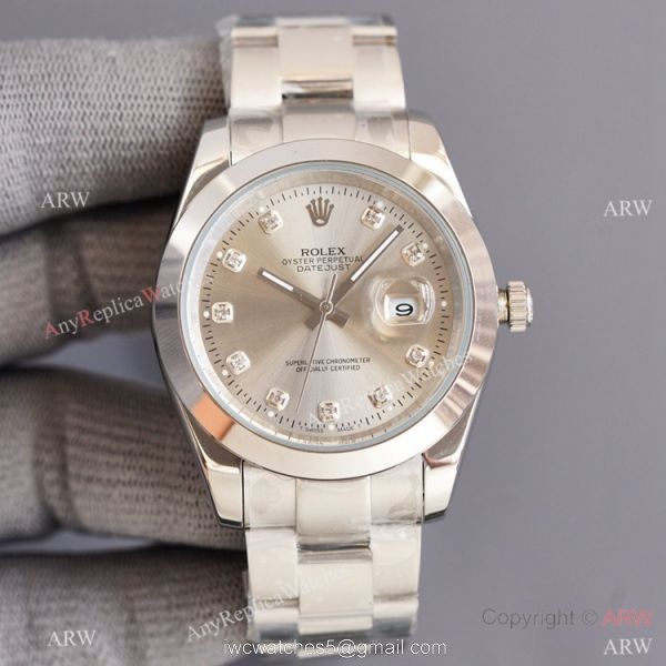 Swiss Quality Copy Rolex Datejust ii 41 Watch Citizen 8215 Movement Green Gradient Face 2