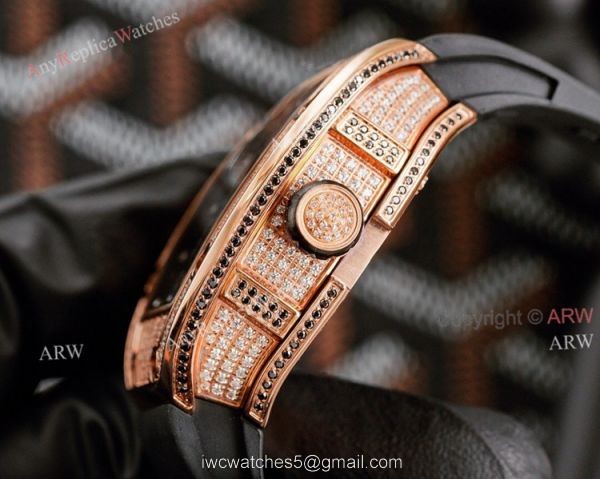 Fully Iced Out Richard Mille RM 51-02 Tourbillon Diamond Twister Copy Watch 2