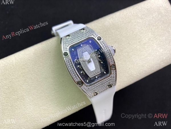Copy Richard Mille RM07 Lady 31mm Watch Iced Out Diamond 2