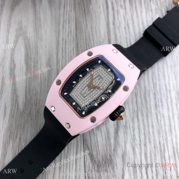 Swiss Quality Copy Richard Mille Rm007-1 Women Watch PinkRose Gold Case 2