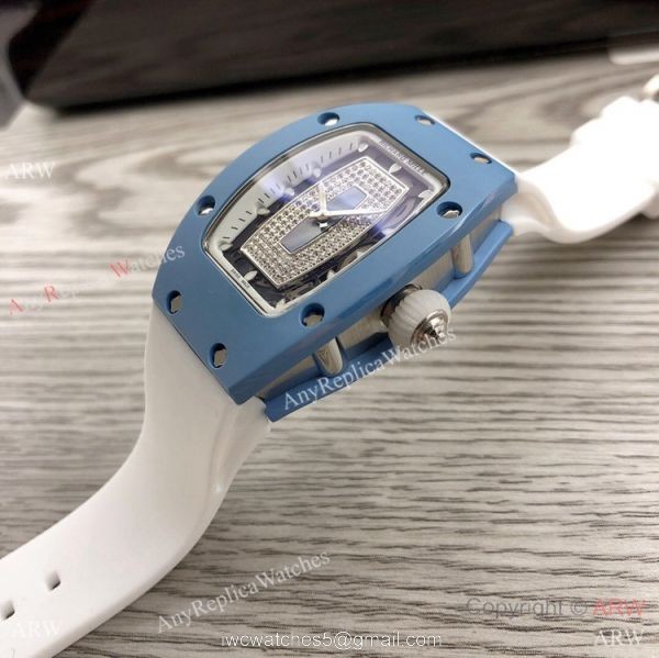 Swiss Replica Richard Mille RM007 Blue Case Watch 31mm 2