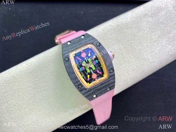 Swiss Replica Richard Mille RM007 BonBon Watch Carbon Case 2
