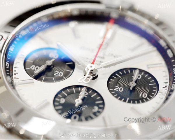 2021 New Breitling Rouleaux Bracelet GF Factory Breitling Chronomat Copy Watch 42mm White Dial 2