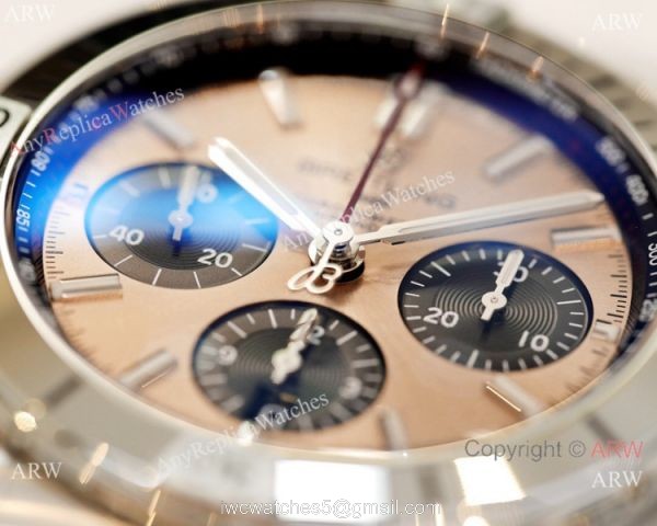 2021 New Super Clone Breitling Chronomat 1:1 GF Factory Watch Rose Gold Dial 2