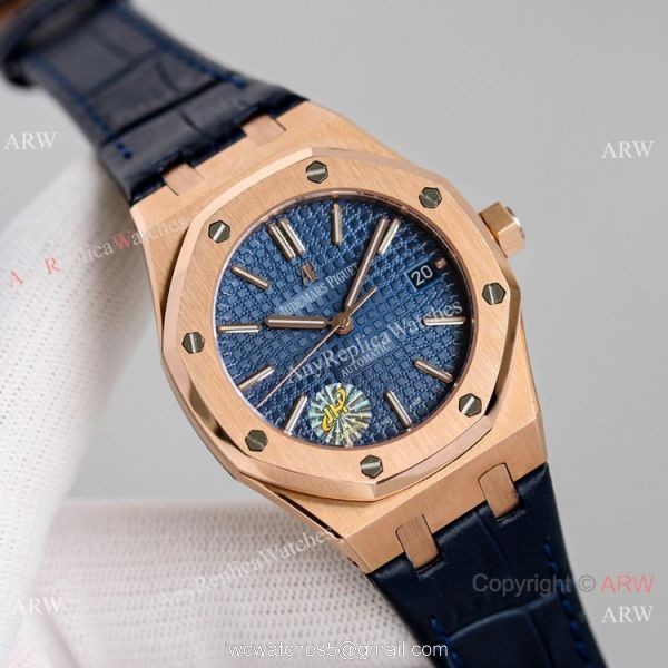 JH Factory Audemars Piguet Royal Oak Rose Gold 37mm Gray Dial Watch 2