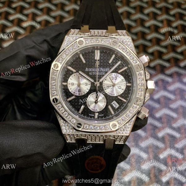 Iced Out Audemars Piguet Royal Oak Chronograph Watches 42mm for Men 2