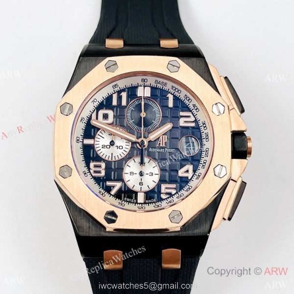 Japan Grade Audemars Piguet Royal Oak Offshore Copy Watches Blue Bezel 44mm 2