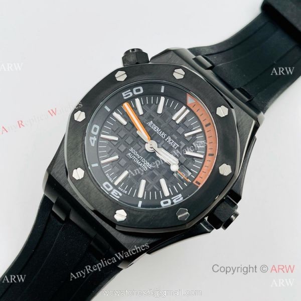 Best Replica Audemars Piguet Royal Oak Offshore Diver Watches Black Steel 2