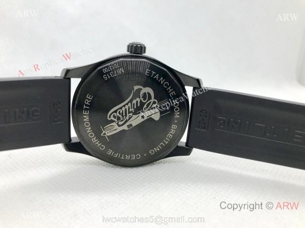 Vintage Breitling Premier Automatic Replica Watch Solid Black 2