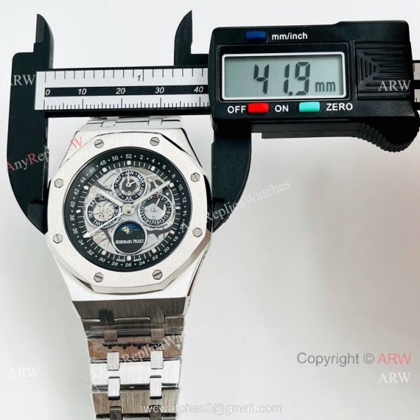 Clone Audemars Piguet Royal Oak Moonphase Perpetual Calendar Watch Men 2