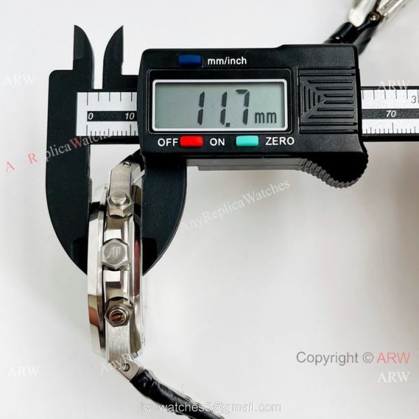 Clone Audemars Piguet Royal Oak Chronograph Watch SS Diamond Bezel 2