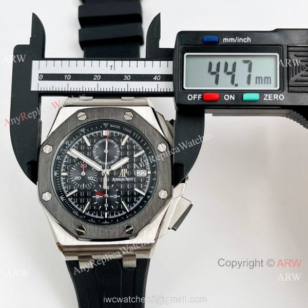 High-end Copy Audemars Piguet Offshore Chronograph Watch Black Bezel 2