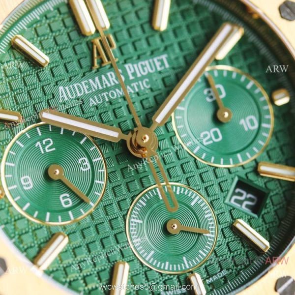 2021 New Audemars Piguet Royal Oak Green Dial 26331OR Watch Swiss Made 2