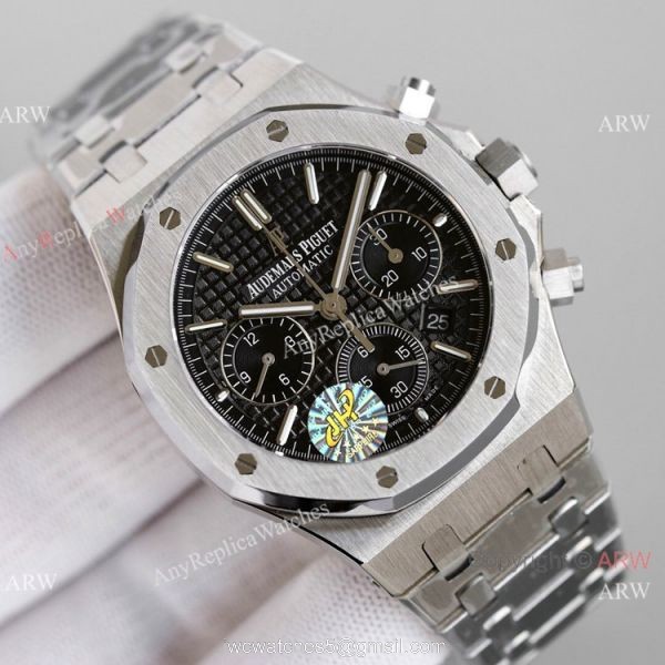 JH Audemars Piguet Royal Oak 7750 Chronograph Watch White Panda Dial 41mm 2