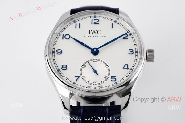 Best IWC Portugieser 40mm For Men White Face IWC Zf Factory Replica Watch 2