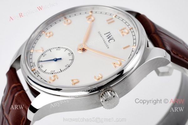 Best ZF Factory IWC Portugieser Automatic 40 White Face Swiss Clone Watches 2