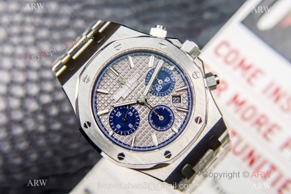 Grade 1A Swiss Copy Audemars Piguet Royal Oak ETA7750 Men Watch Stainless Steel Gray Dial 2