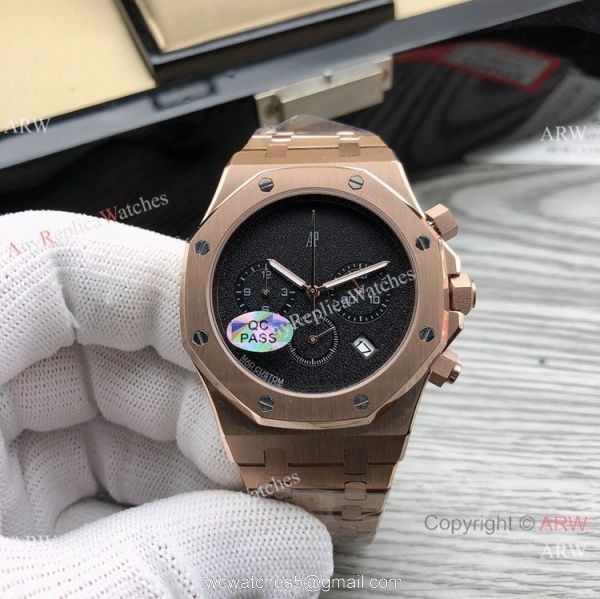 New Copy Audemars Piguet Royal Oak Watches Rose Gold Blank Dial 2