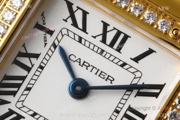 BV Factory AAA Replica Cartier Panthere 22mm Quartz Watch Yellow Gold Diamond Bezel 22mm 2