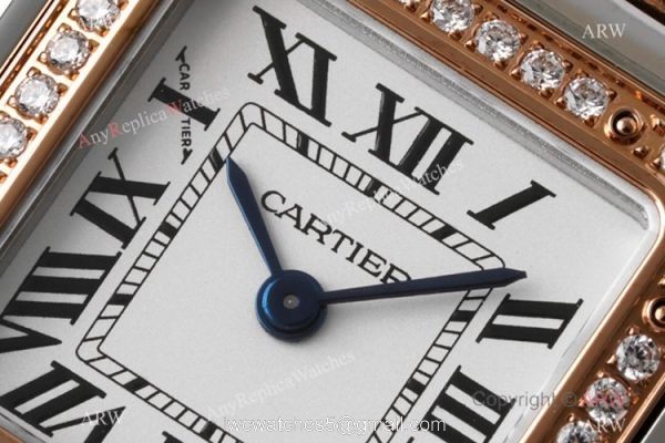 BV Factory Cartier Panthere De Two Tone Rose Gold Diamond Watch 22mm Swiss Quartz Movement 2