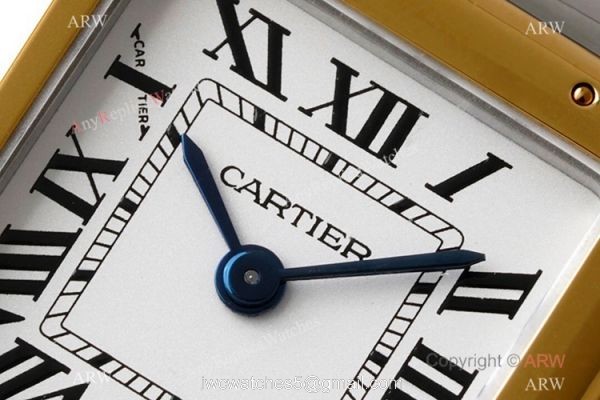 BV factory 1:1 Replica Panthere De Cartier 22mm Watch Two Tone White Dial 2