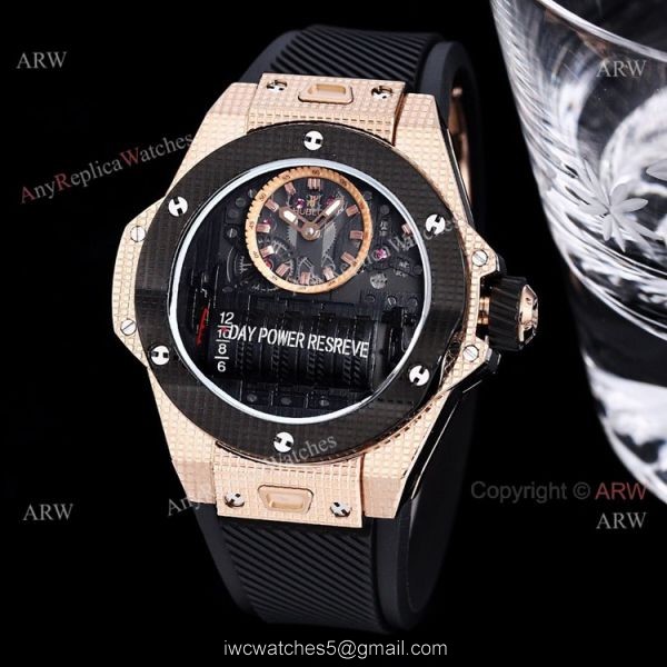 All Black Hublot Big Bang MP-11 Knockoff Watch 45mm With Black Rubber Strap 2