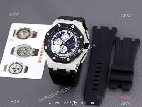 JF 1:1 Swiss 3126 Audemars Piguet AP Royal Oak Offshore 26400io Rubber Strap Watch Super Clone 2
