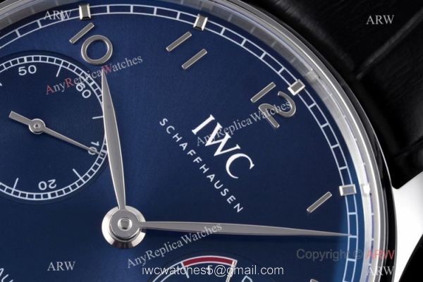 ZF Factory 1:1 Super Clone IWC Portugieser 7 Days Blue Watch IW500710 Stainless Steel 2