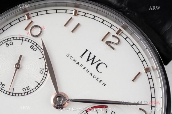ZF Factory 1:1 Super Clone IWC Portugieser 7 Days Men Watch Rose Gold Arabic Dial 2