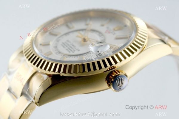 New AI Factory Rolex Sky-Dweller 42mm 326938 White Face Watch Rolex 1:1 Replica Watch 2