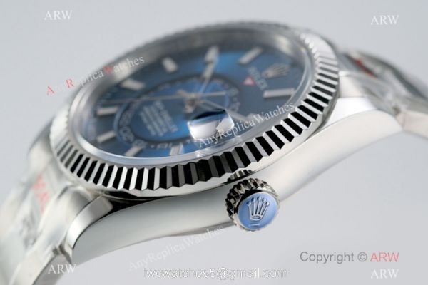 Super Clone Rolex Sky-Dweller AI Factory Swiss 9001 Blue Dial /1:1 Copy Watch 2
