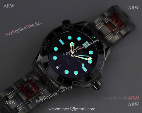 Super Clone Omega Seamaster Diver 300m &8216;James Bond Limited Edition OR 8800 Watch Stainless Steel 2