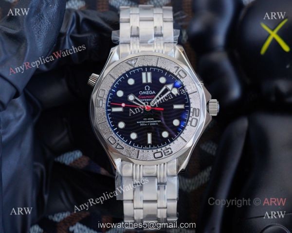2021 New! Omega Seamaster Nekton Edition Watch Blue Dial Rubber Strap 2