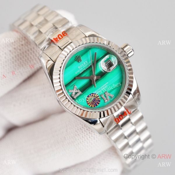 2021 Copy Rolex Datejust President Malachite Dial 28mm Watch Swiss Quality 2