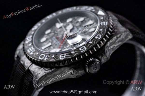 2021 Rolex DiW GMT-Master II JH Cal.3186 Forged Carbon Watch Custom Watch 40mm 2