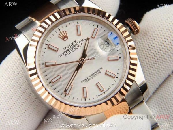 Copy Rolex new Datejust 36mm Watch Oyster Band 2021 Motif Dial 2