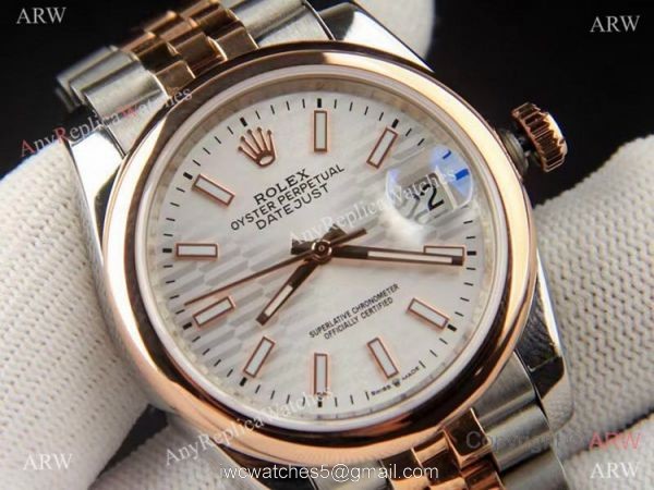 Rolex Datejust Silver 2021 Motif Dial Domed Bezel Jubilee Bracelet AAA Copy 2