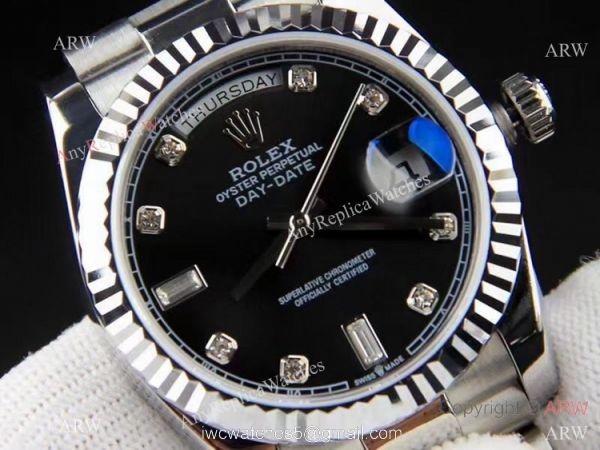 Best Replica Rolex Day-date 36 Black Dial President Watches 2