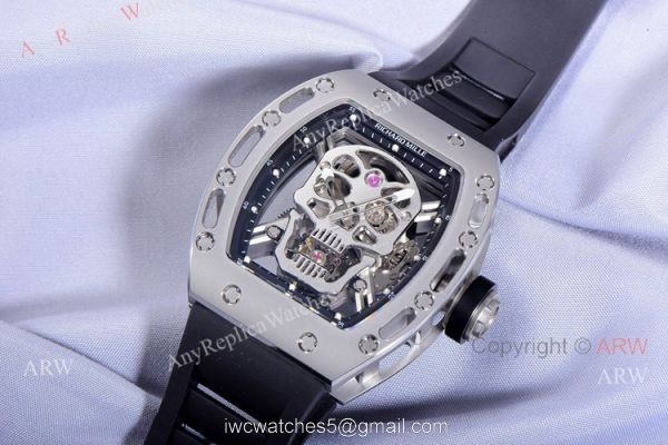 JB Factory Richard Mille Skull Watch For Sale RM 52-01 Tourbillon For Men Replica 2