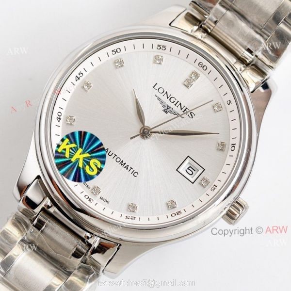 Swiss Grade Longines Master Collection Stainless Steel White Face Automatic Watch Replica For Men 2