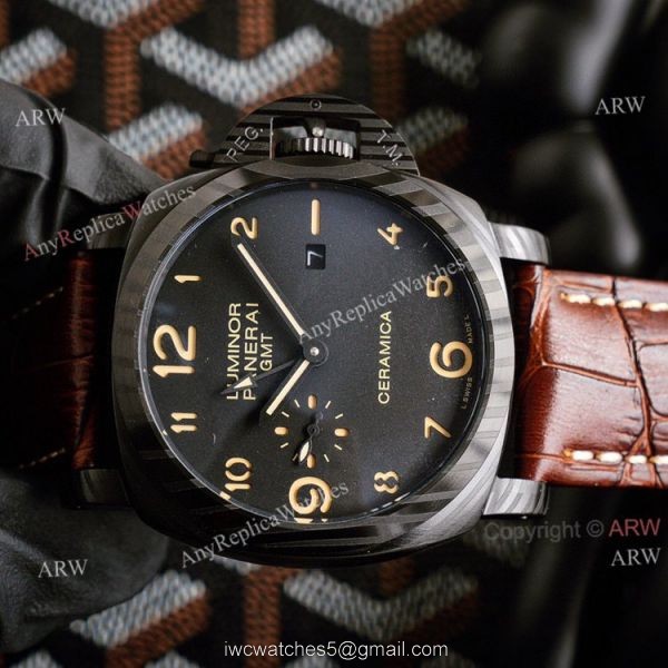 Panerai Luminor GMT All Black Replica Watch 44mm 2