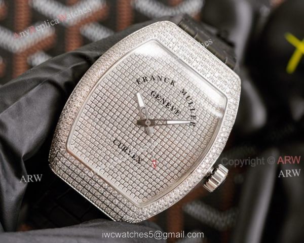 Iced Out Franck Muller V45 SC DT Diamond Watch High Quality Replica 2