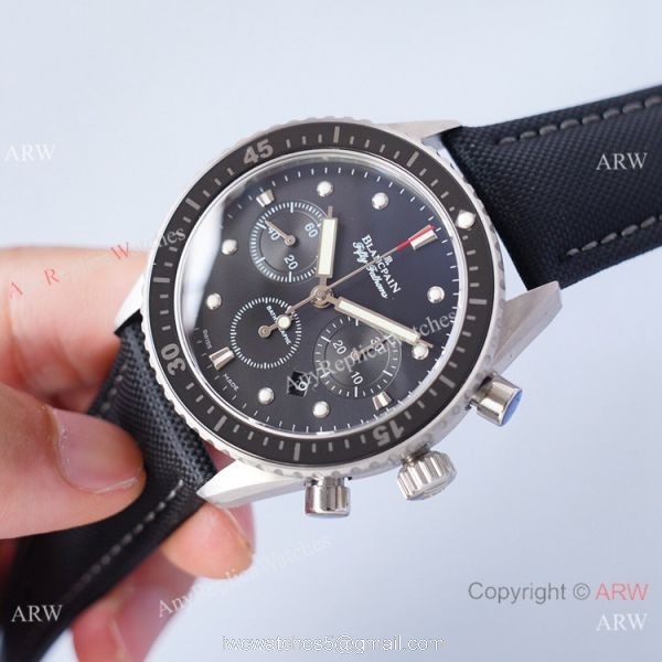 2021 Swiss Copy Blancpain Bathyscaphe Chronographe Flyback Watch 5200 Silver Case 2