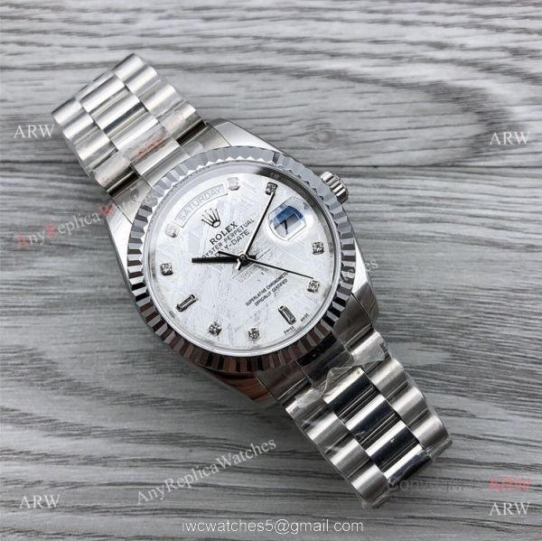 2021 New Copy Rolex Day-Date 40mm Meteorite Presidential Watch 2